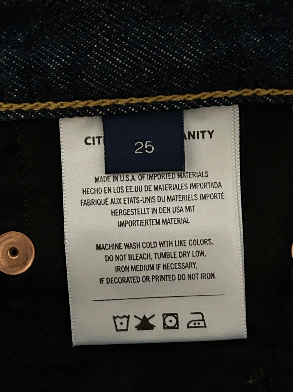 Citizens of Humanity Baretta High Rise Jeans Size 25 - Picture 6 of 10
